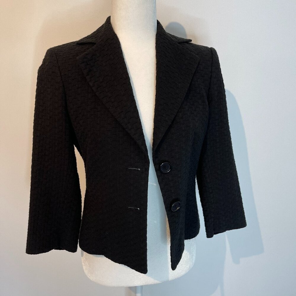 Ann Taylor 3/4 Sleeve Black Blazer size 0